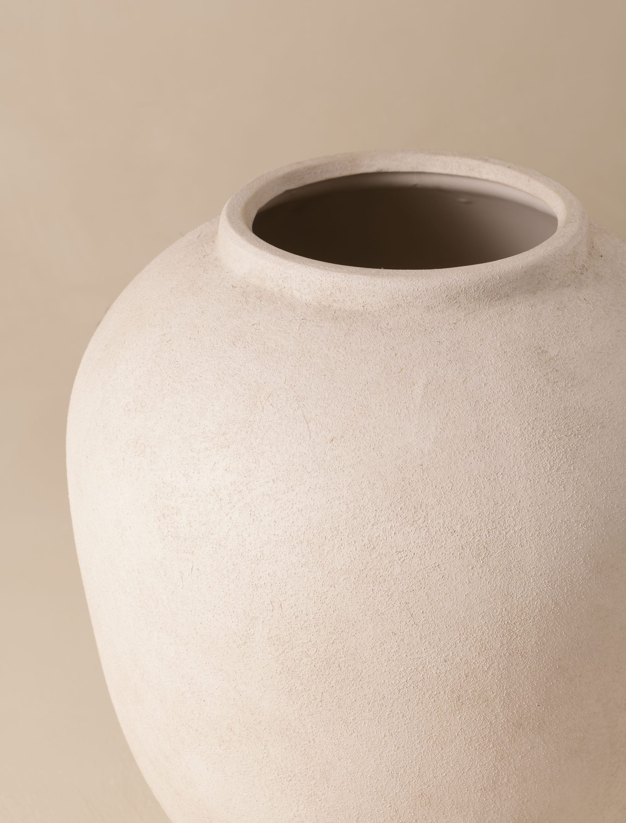 Isla Ceramic Vase - Beige - Image 2