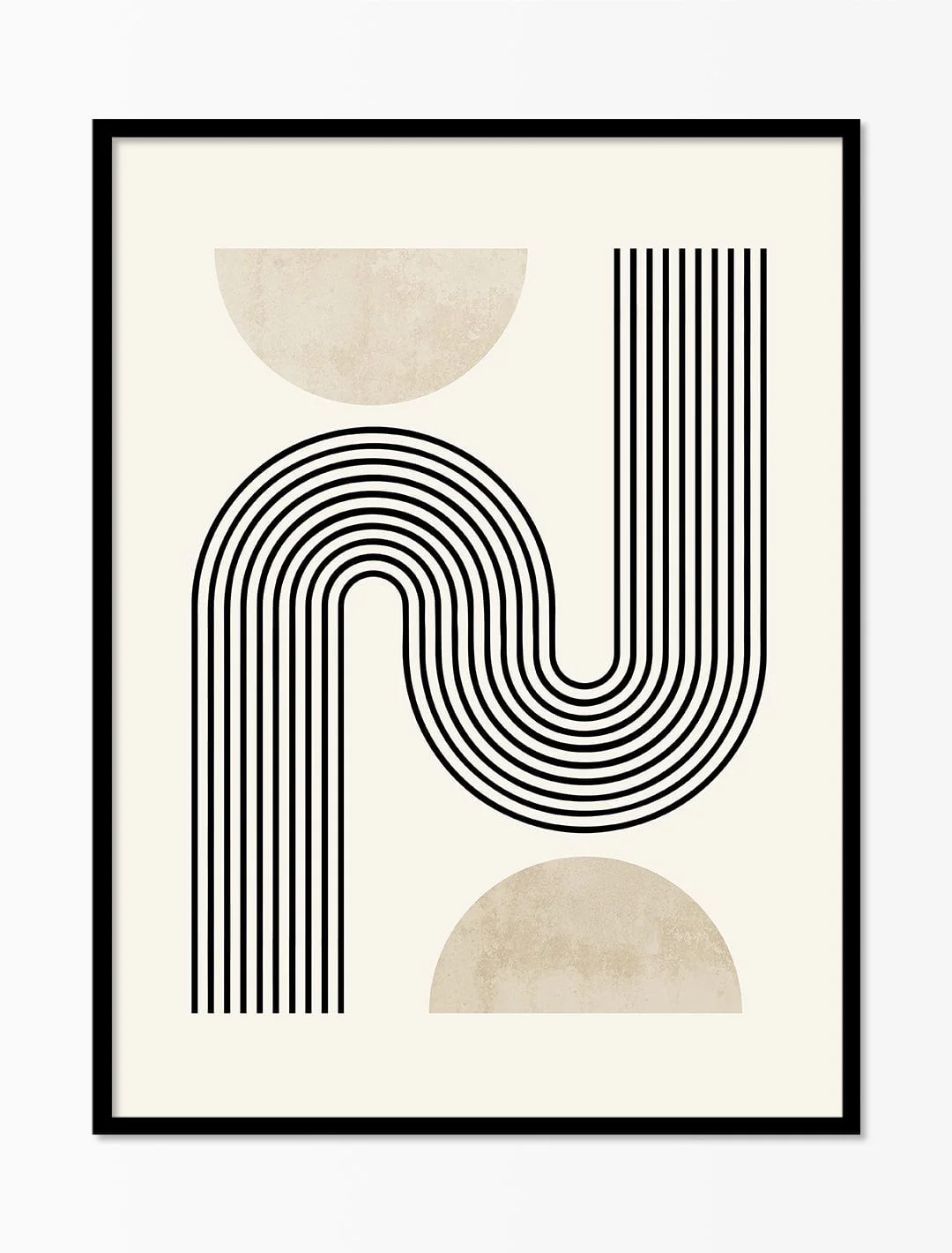 Neutral Abstract Line Art